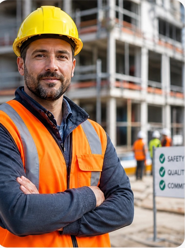 Construction worker on site